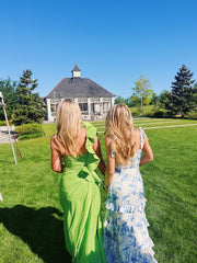 Sexy A line Long Blue Floral Prom Dress Blue and White Party Dresses P1591