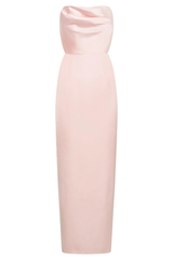 Sexy Sheath Sweetheart Satin Pink Long Prom Dress P1616