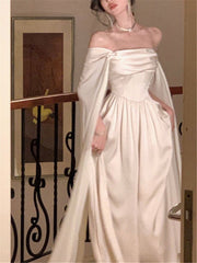 Sexy A Line Long Prom Dresses White 21th Birthday Outfits P2188