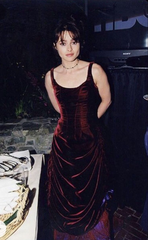 Chic Ball Gown Straps Burgundy Velvet Evening Dress Long Prom Dresses P2366