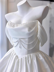Cute Satin Short Party Night Dress Semi Formal Dresses