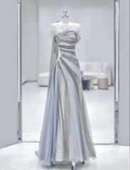 Mermaid Long Prom Dress Tulle Evening Dress P925