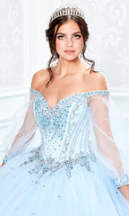 Princesa Light Blue Quinceañera Dress PR11937