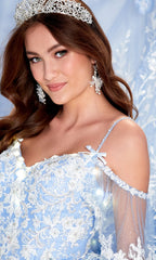 Cold-Shoulder Princesa Quinceanera Dress PR12271