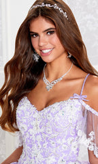 Cold-Shoulder Princesa Quinceanera Dress PR12271