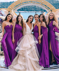 Sexy Mermaid Multiway Purple Bridesmaid Dresses dresses
