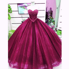 Pearl Beaded Sweetheart Bodice Corset Tulle Ball Gowns Wedding Dresses