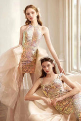 Pink Sequin Beaded Detachable Train Short Homecoming Dresses CH0040