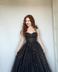 Black Tulle Starry Corset Dress