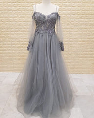 Tulle Formal Dresses Lace Appliques Cold Shoulder