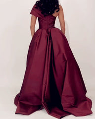 Elegant Mermaid Prom Dresses Satin One Shoulder