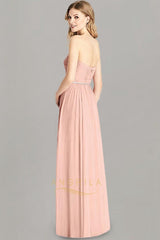 Sheath/Column Sweetheart Chiffon Bridesmaid Dress with Ruffle