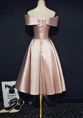 Charming Beautiful Satin with Flowers Elegant Party Dress, Formal Dress, Long Party Dress