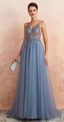 Sexy Beading Long Prom Dresses,Evening Dresses,Charming Dance Dress