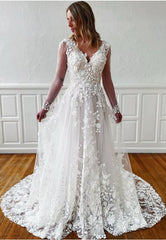 Wedding Dresses with Sleeves,Bridal Dresses