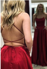 A-Line Simple Stunning Long Prom Dresses Formal Evening Gowns KS8099
