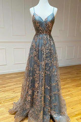 Unique Lace Prom Dress 2024, Formal Dress, Graduation School Party Gown