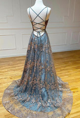 Unique Lace Prom Dress 2024, Formal Dress, Graduation School Party Gown