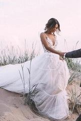 Sexy Bohemian Wedding Dress Boho Beach Wedding Dress For Brides