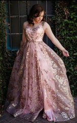 Sparkly Lace Prom Dress,Colored Wedding Dresses