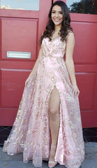 Sparkly Lace Prom Dress,Colored Wedding Dresses