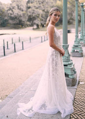 A-line Beach Wedding Dresses,Bridal Dresses