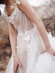 Open Back Beach Wedding Dresses,Bridal Dresses