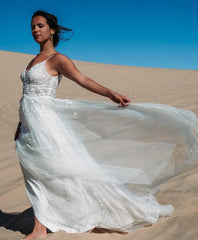 A-line Beach Wedding Dresses,Bridal Dresses