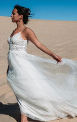 A-line Beach Wedding Dresses,Bridal Dresses