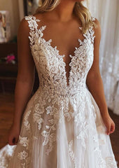 Open Back Lace Wedding Dresses,Bridal Dresses