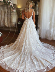 Open Back Lace Wedding Dresses,Bridal Dresses