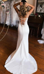 Sexy Wedding Dresses with Slit,Bridal Dresses