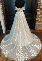 A-line Tulle/Lace Wedding Dresses DT1558