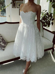Short Wedding Dress, Wedding Receiption Dress, Bridal Gown ,Dresses For Brides DTB126
