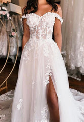 Sweetheart A-line Tulle/Lace Wedding Dress