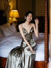Sexy Mermaid Straps Backless Prom Dress 21th Birthday Outfits P682