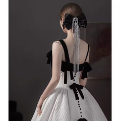 Beautiful Ball Gown Straps White Lace Long Prom Dress P1367