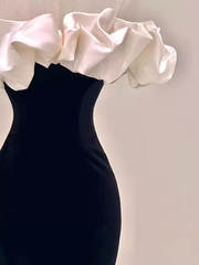 Gorgeous Mermaid Off The Shoulder Black Prom Dress P1876