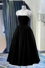 Cute Spaghetti Straps Velvet Prom Dress P2233