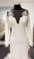 Mermaid Wedding Dress with Long Sleeves