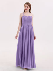Spaghestti Strap Chiffon Dress with Sweetheart-Tahiti