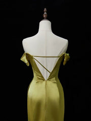 Elegant Satin Mermaid Evening Gown Strapless 3D Flowers Party Dress Long Formal Dress HZ1024
