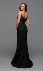 PromGirl RX5028 Long Jersey Prom Dress