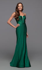 PromGirl RX5028 Long Jersey Prom Dress