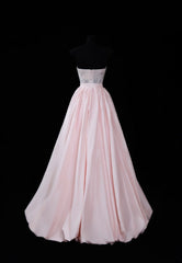 Fairy Pink  Prom Dress Tulle Strapless Sheath Evening Dress S1050