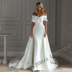 VIKTORIA Vintage Backless Wedding Dresses For Woman Spaghetti Straps Lace Appliques