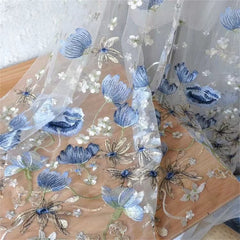 Amanda Princess Flower Lace A-Line Wedding Dress Puffy Sleeve Side Split Bridal Gown