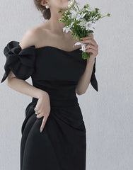 Sweet Bow Off The Shoulder Wedding Dresses Elegant A Line