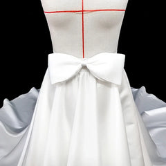 Satin Detachable Skirt Wedding Removable Train Bridal Overskirt