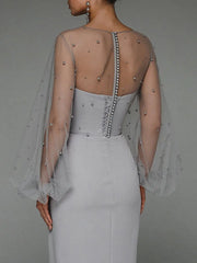 Sexy Wedding Dresses for Women Casual O-Neck Long Dress Elegant Evening Style